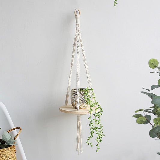 Étagère macramé Étagère suspendue en Macramé Chic & Élégance