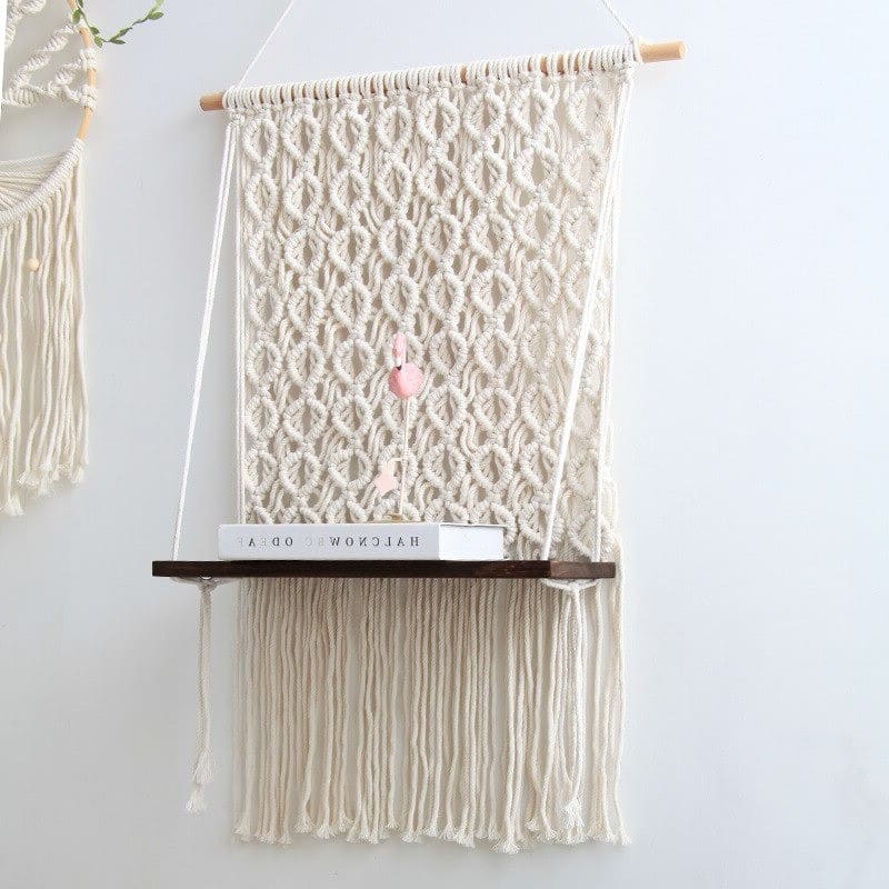 Étagère macramé Étagères en Macramé Élégantes