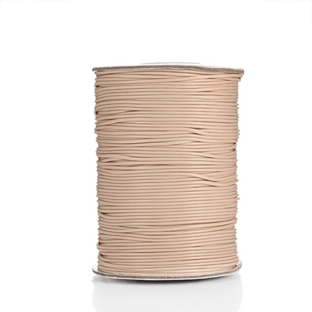 Fil Macramé Fil ciré Linhasita beige 2mm - Enroulez-vous de 20m de qualité !