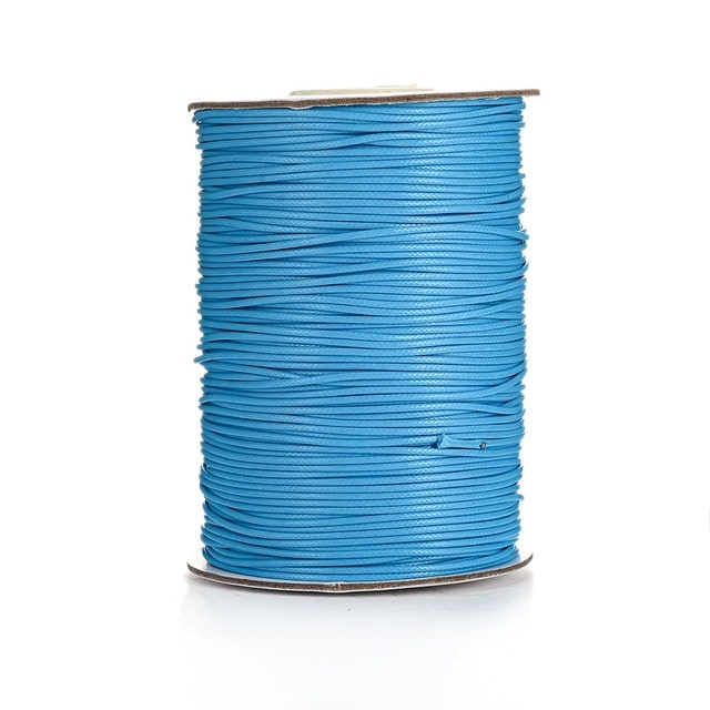 Fil Macramé Fil ciré Linhasita bleu 1mm - 20m de créativité