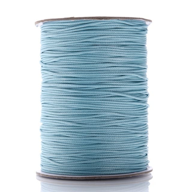 Fil Macramé Fil ciré Linhasita Bleu Éclat 2mm - Rouleau de 20m