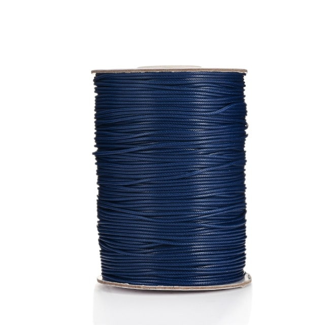 Fil Macramé Fil ciré Linhasita Bleu Éclat 2mm - Rouleau de 20m