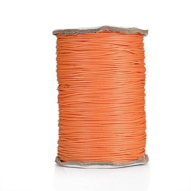 Fil Macramé Fil ciré Linhasita Orange 1mm - 20m de qualité supérieure