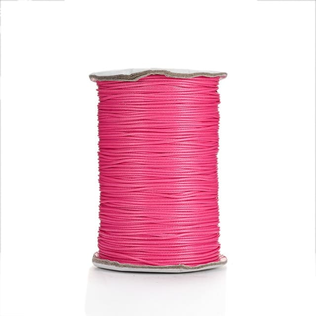 Fil Macramé Fil ciré Linhasita rose 1mm - 20m de qualité supérieure
