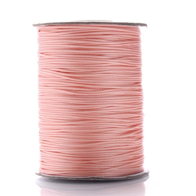 Fil Macramé Fil ciré Linhasita rose 1mm - 20m de qualité supérieure