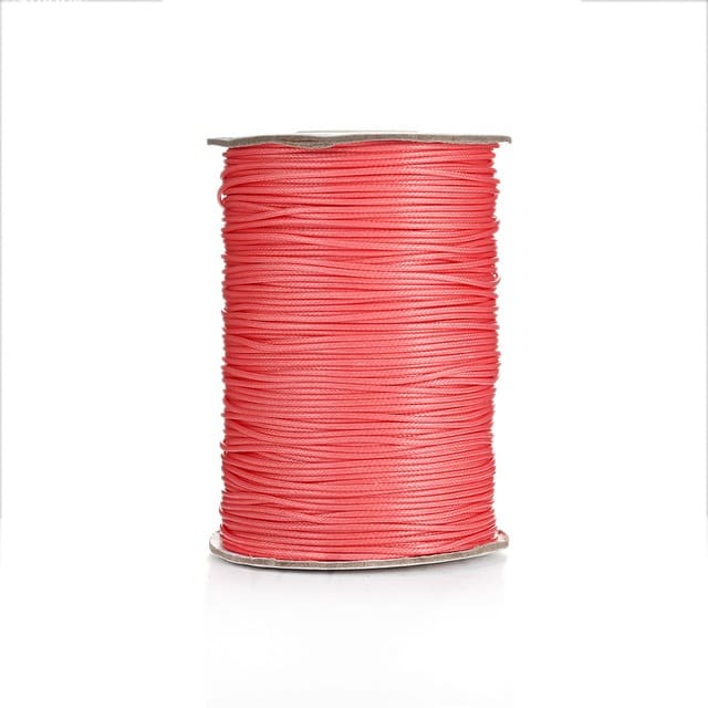 Fil Macramé Fil ciré Linhasita rose 2mm - Mètre Magique 20m