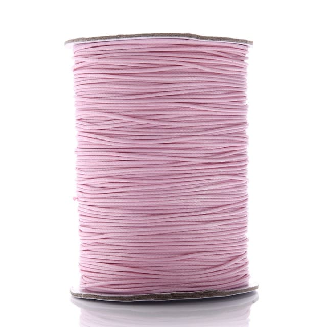 Fil Macramé Fil ciré Linhasita rose 2mm - Mètre Magique 20m