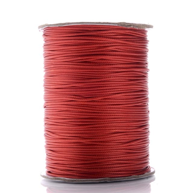 Fil Macramé Fil ciré Linhasita rouge 1mm - 20m de créativité