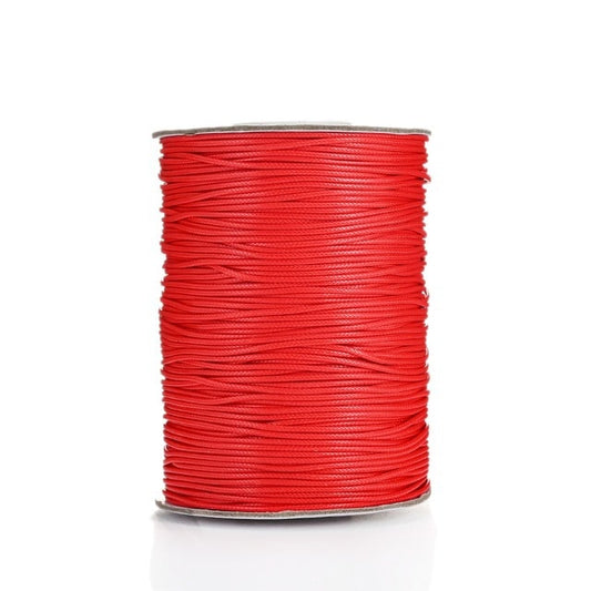 Fil Macramé Fil ciré Linhasita rouge 1mm - 20m de créativité