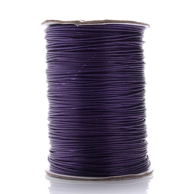Fil Macramé Fil ciré Linhasita Violet 1mm - 20m d'élégance