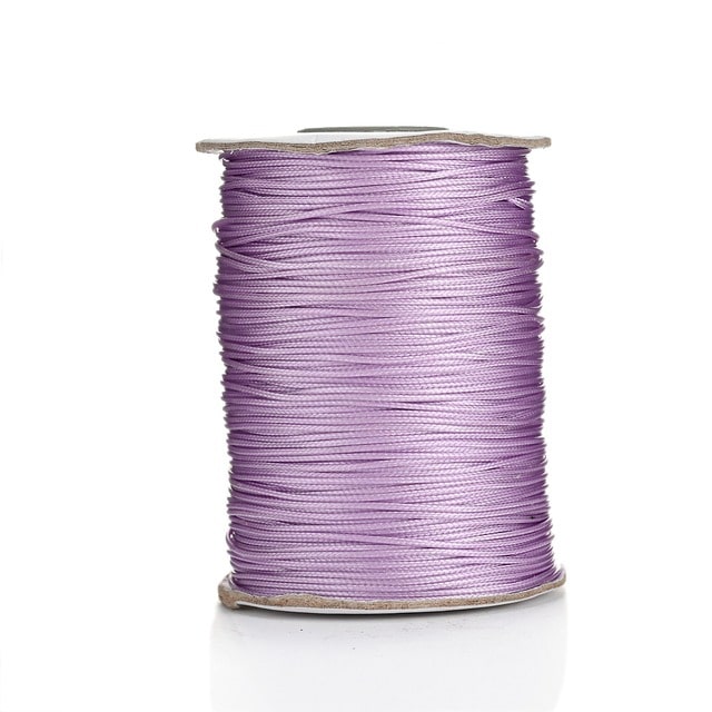 Fil Macramé Fil ciré Linhasita Violet 1mm - 20m d'élégance
