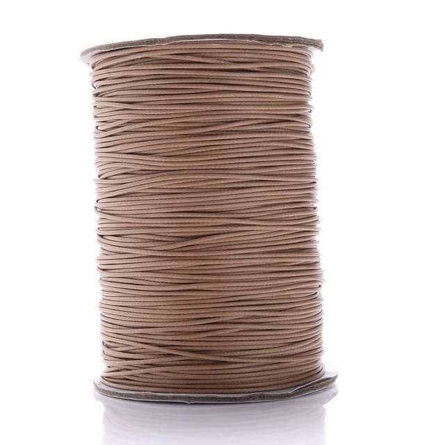 Fil Macramé Fil ciré marron Linhasita 1mm - 20m de qualité supérieure