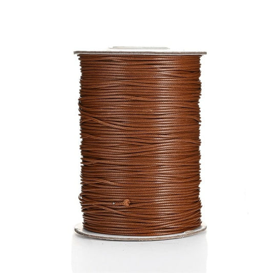 Fil Macramé Fil ciré marron Linhasita 1mm - 20m de qualité supérieure