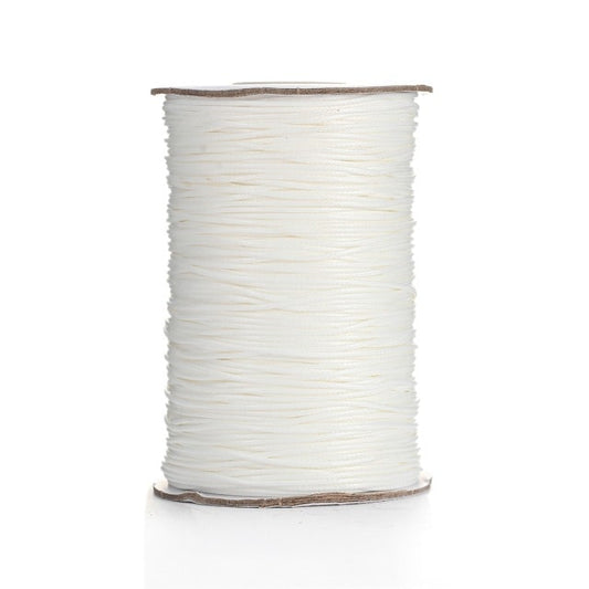 Fil Macramé Fil ciré premium Linhasita blanc 1mm - 20m de qualité supérieure