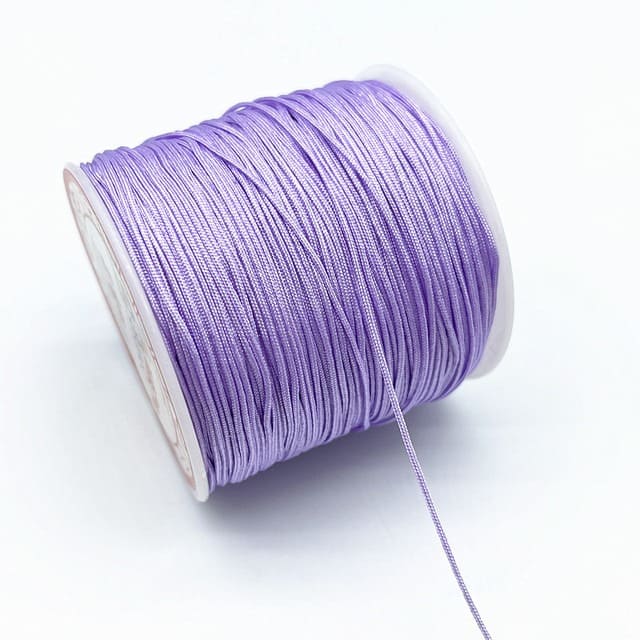 Fil Macramé Fil en nylon tressé violet 0,8 mm - 100m Premium