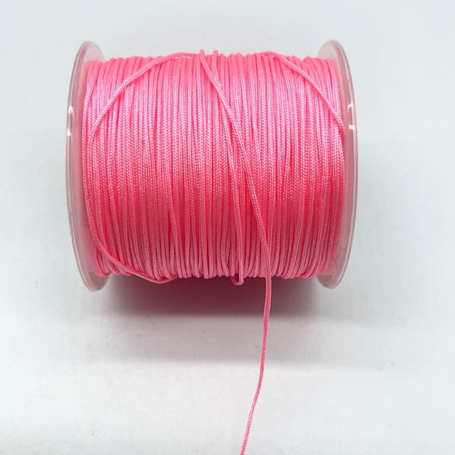 Fil Macramé Fil nylon tressé Rose Éclat 0,8 mm - 100m