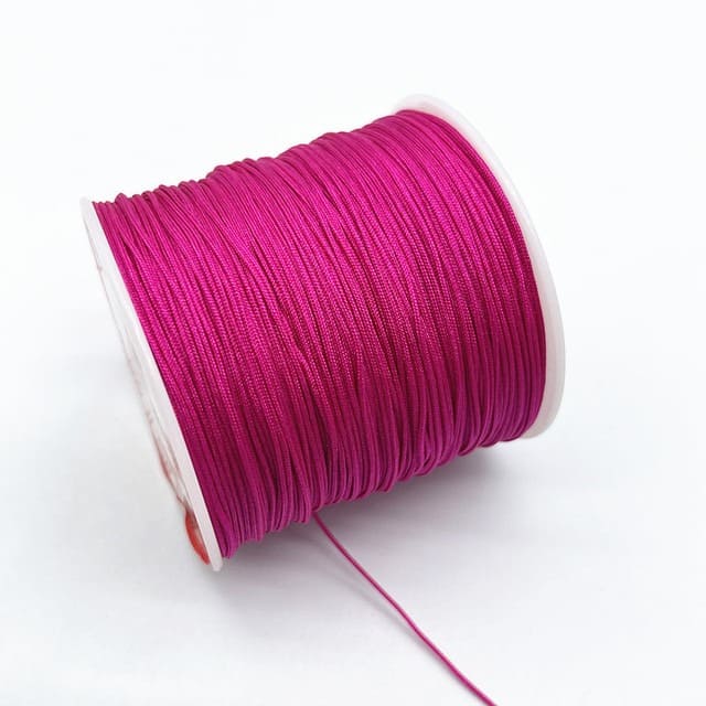 Fil Macramé Fil nylon tressé Rose Éclat 0,8 mm - 100m
