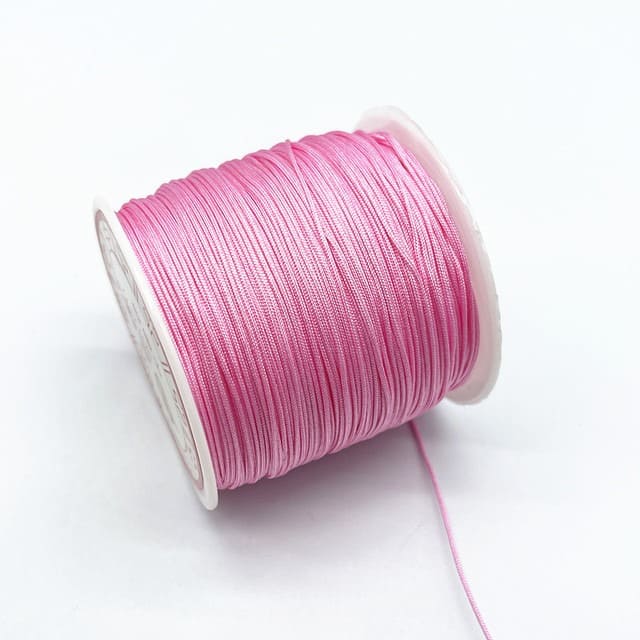 Fil Macramé Fil nylon tressé Rose Éclat 0,8 mm - 100m