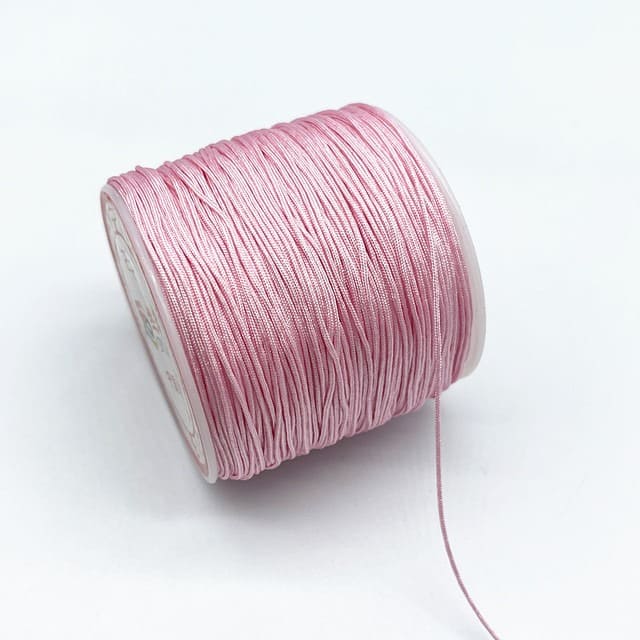 Fil Macramé Fil nylon tressé Rose Éclat 0,8 mm - 100m