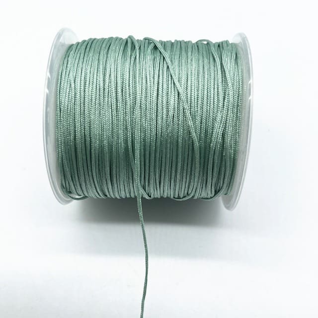 Fil Macramé Fil Nylon Tressé Vert 0,8 mm - 100m de Qualité Supérieure