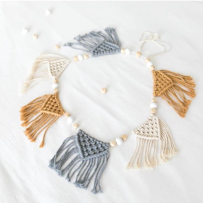Guirlande Macramé Guirlande Bohème Macramé Éclatante