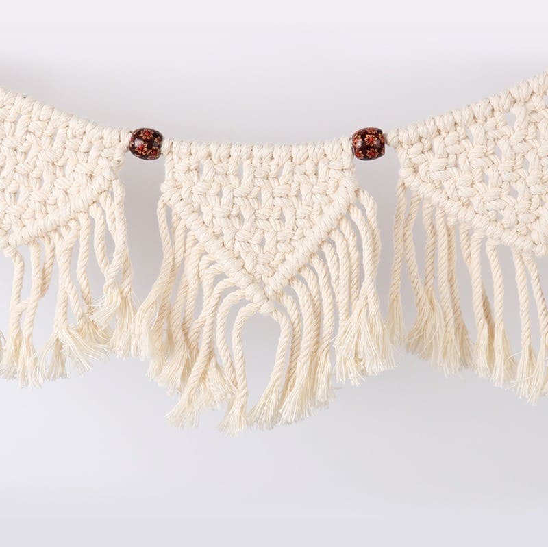 Guirlande Macramé Guirlande Macramé Éclat de Perles
