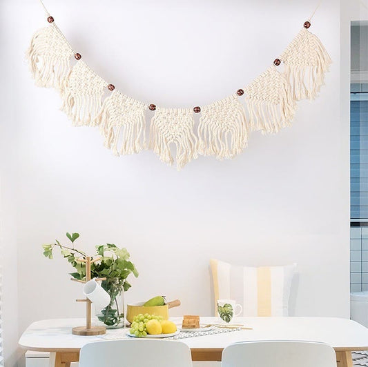 Guirlande Macramé Guirlande Macramé Éclat de Perles