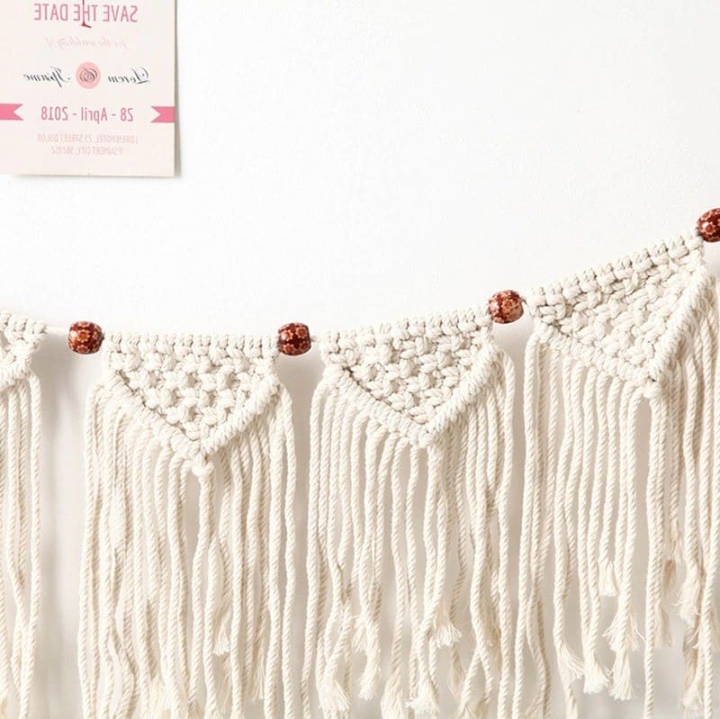 Guirlande Macramé Guirlande Murale en Macramé Chic