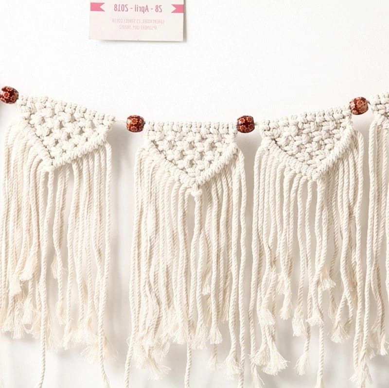 Guirlande Macramé Guirlande Murale en Macramé Chic