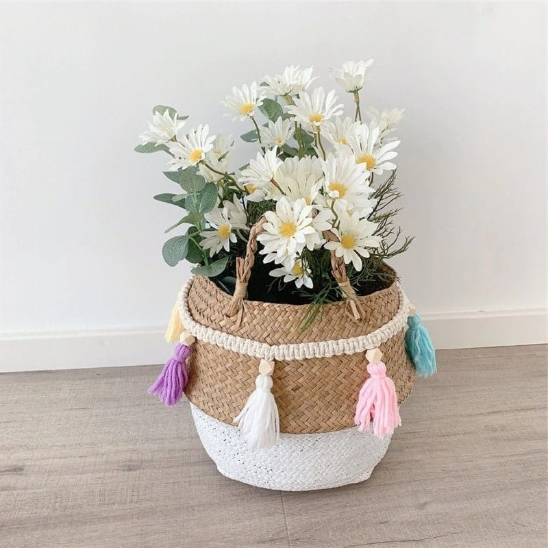 Guirlande Macramé Guirlande Pompon en Macramé Chic