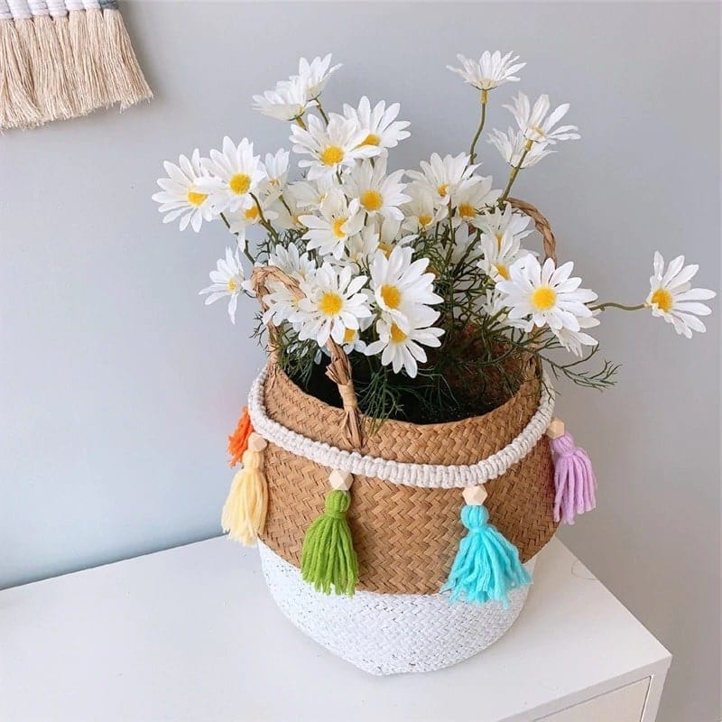 Guirlande Macramé Guirlande Pompon en Macramé Chic