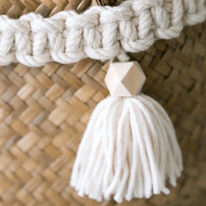 Guirlande Macramé Guirlande Pompon en Macramé Chic