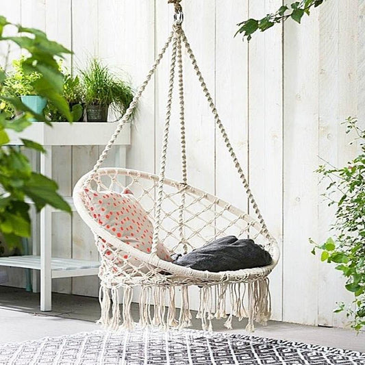 Hamac Macramé Fauteuil Suspendu Macramé Chic