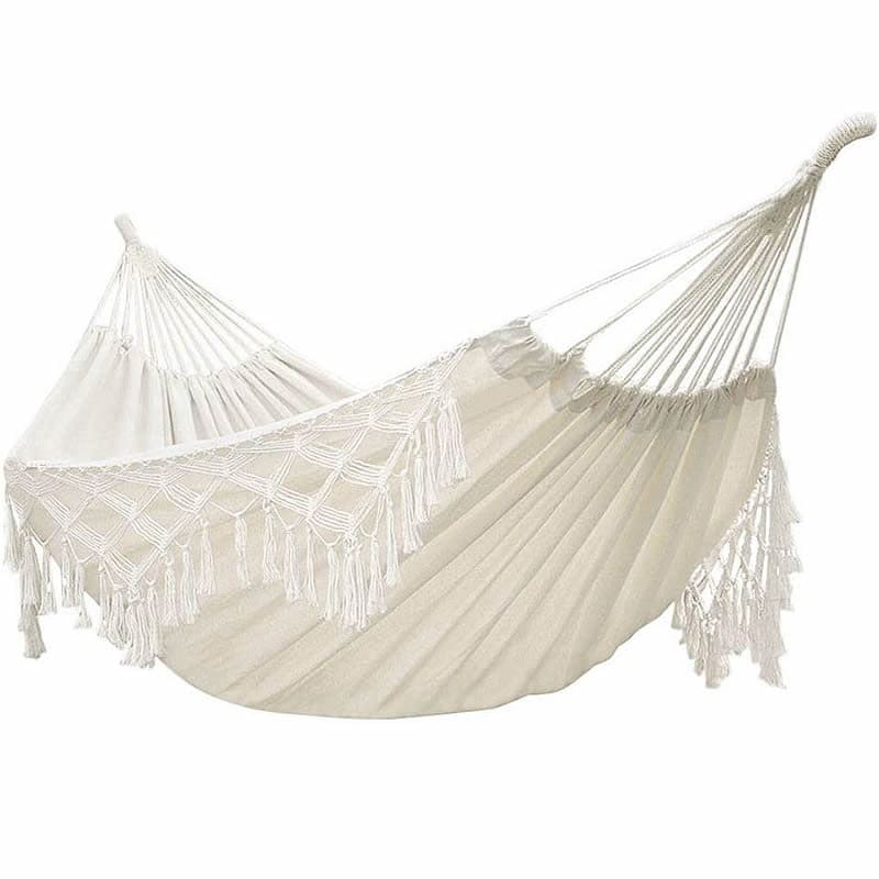 Hamac Macramé Hamac Macramé Blanc Éléganza
