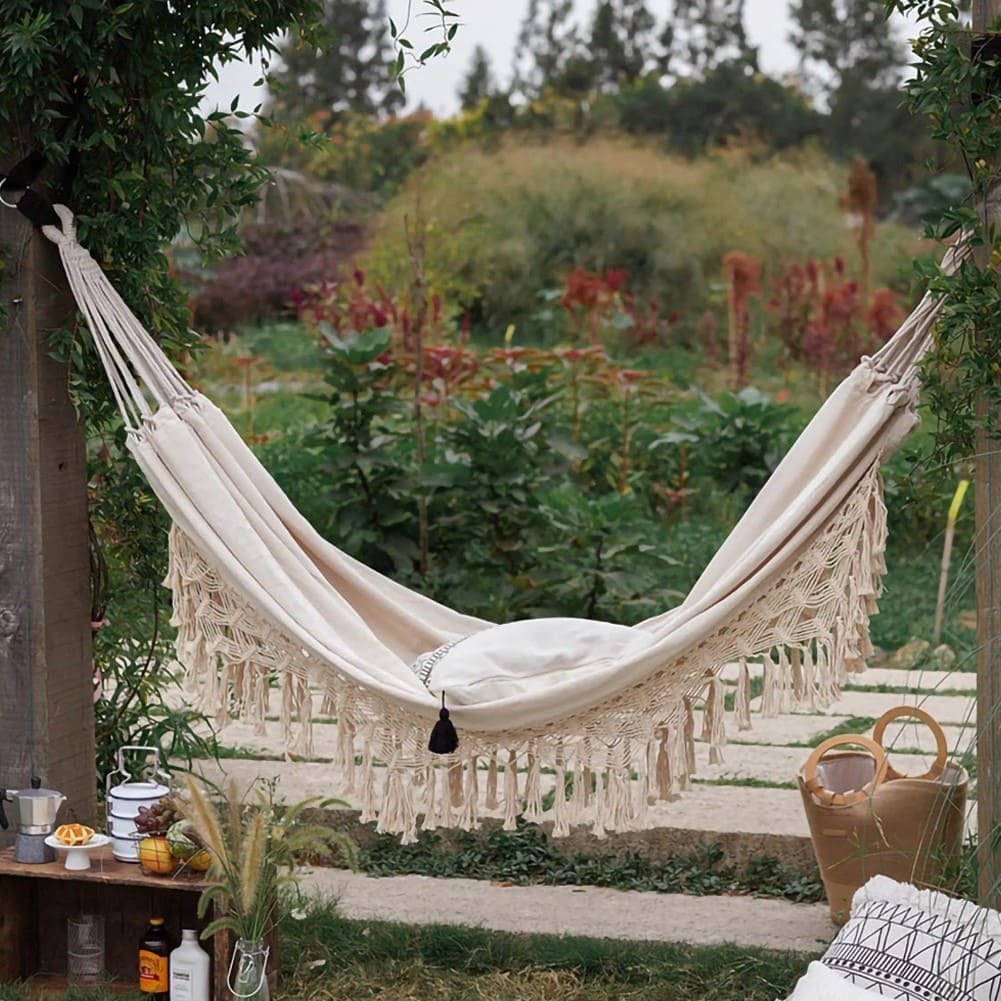 Hamac Macramé Hamac Suspendu en Macramé Élégance
