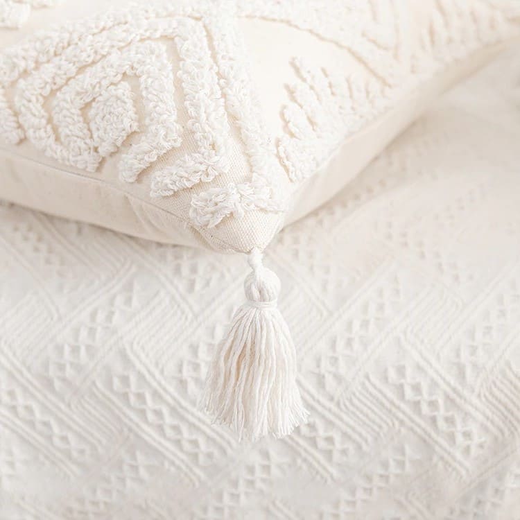 Housse de Coussin Coussin Déco Bohème en Macramé Chic