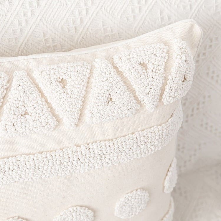 Housse de Coussin Coussin Déco Bohème en Macramé Chic