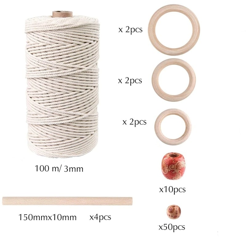 Kit Macramé Kit de Macramé Mural Artisanal