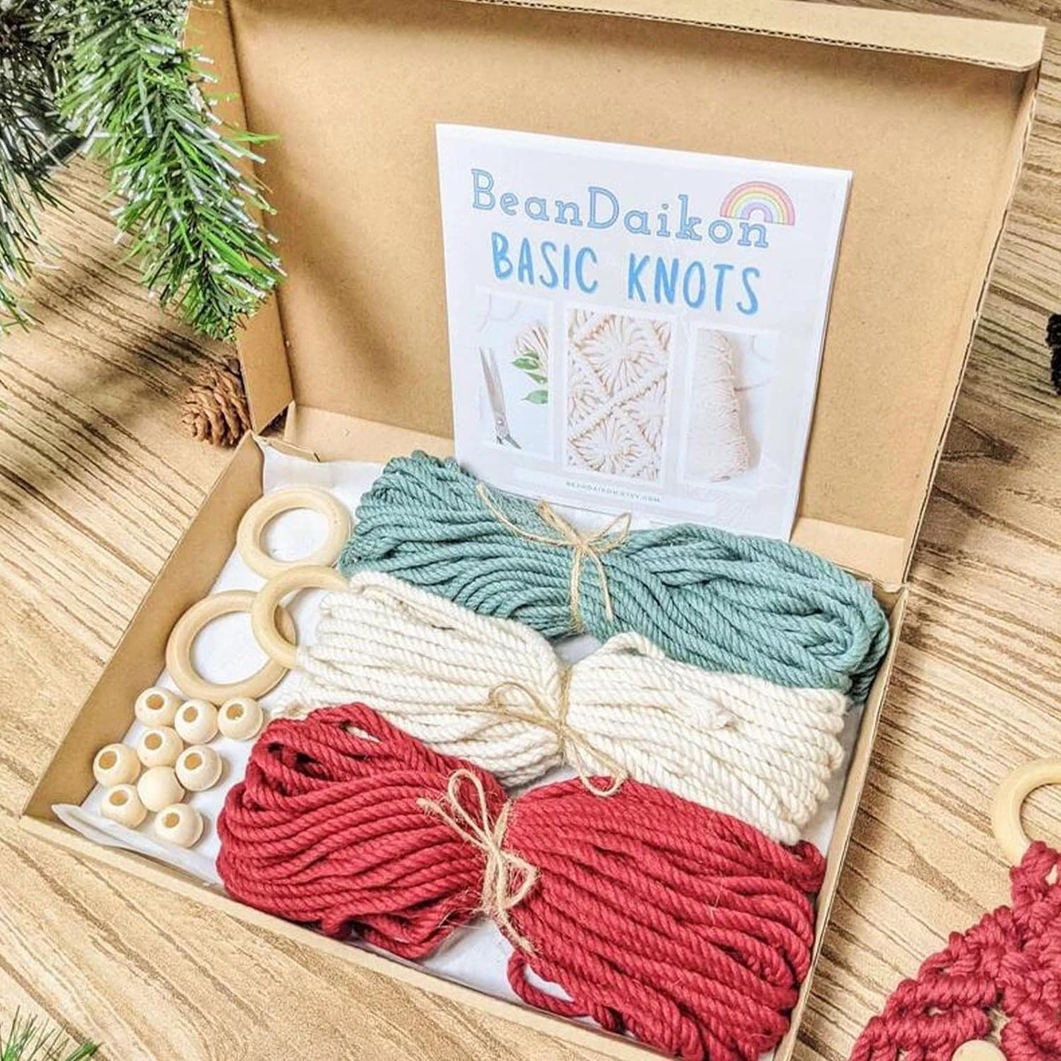 Kit Macramé Kit DIY Macramé Festif de Noël