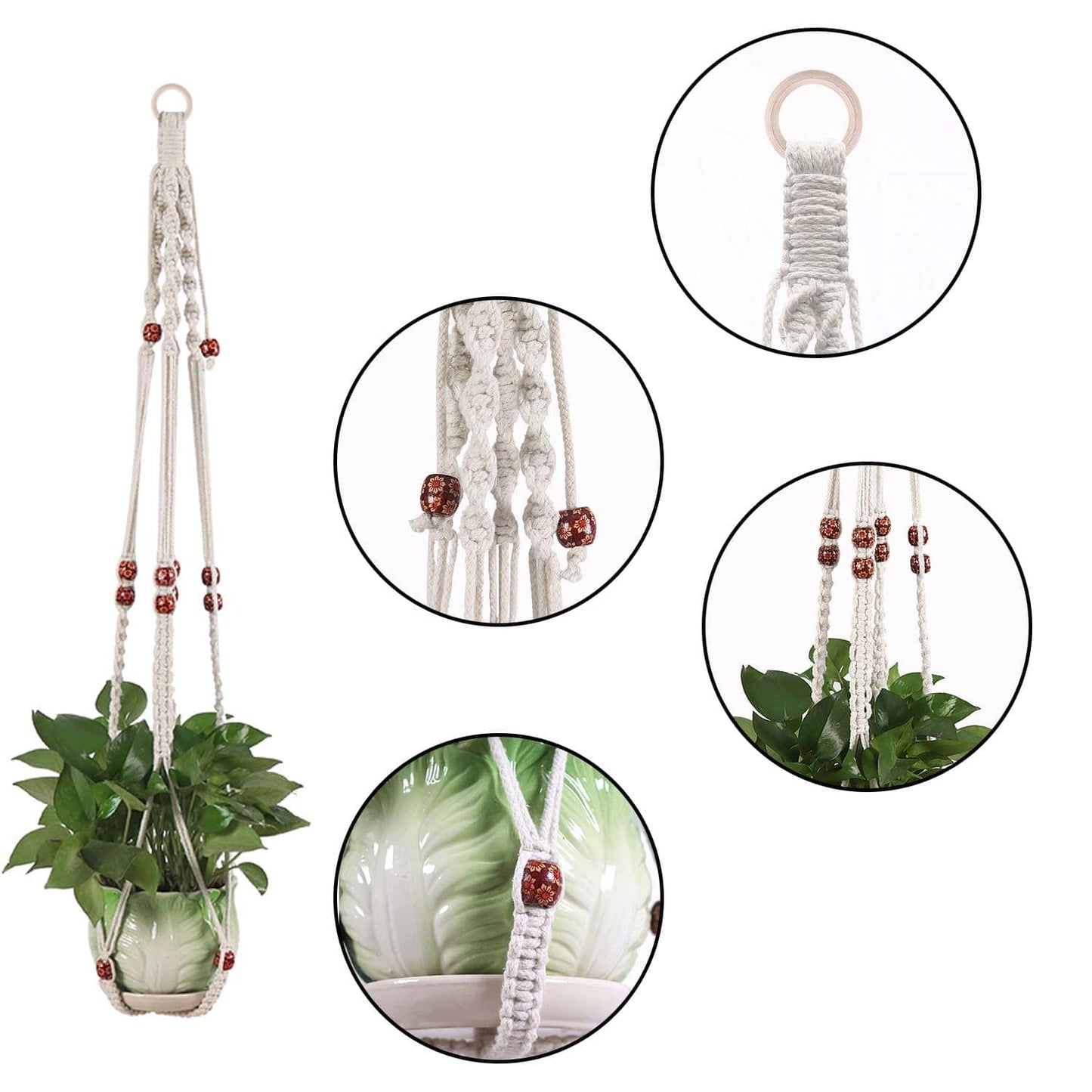 Kit Macramé Kit Macramé : Suspendez vos Plantes avec Élégance !