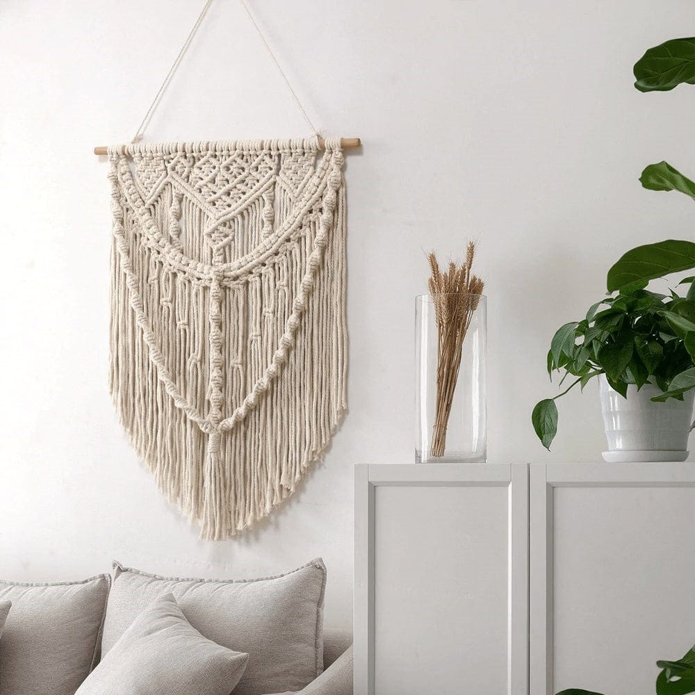 Macramé Mural Déco Murale Macramé Nordic Chic