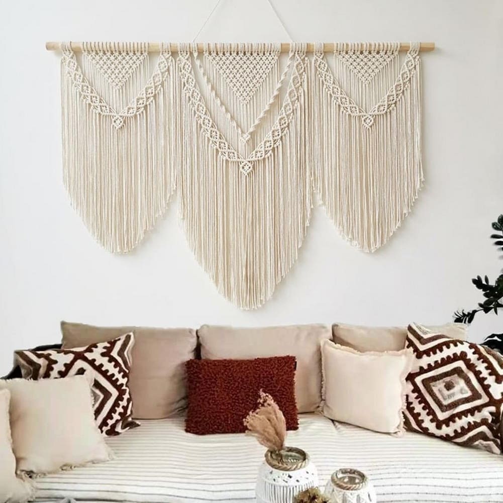Macramé Mural Grand Macramé Mural Artisanal