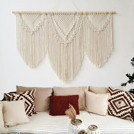 Macramé Mural Grand Macramé Mural Artisanal