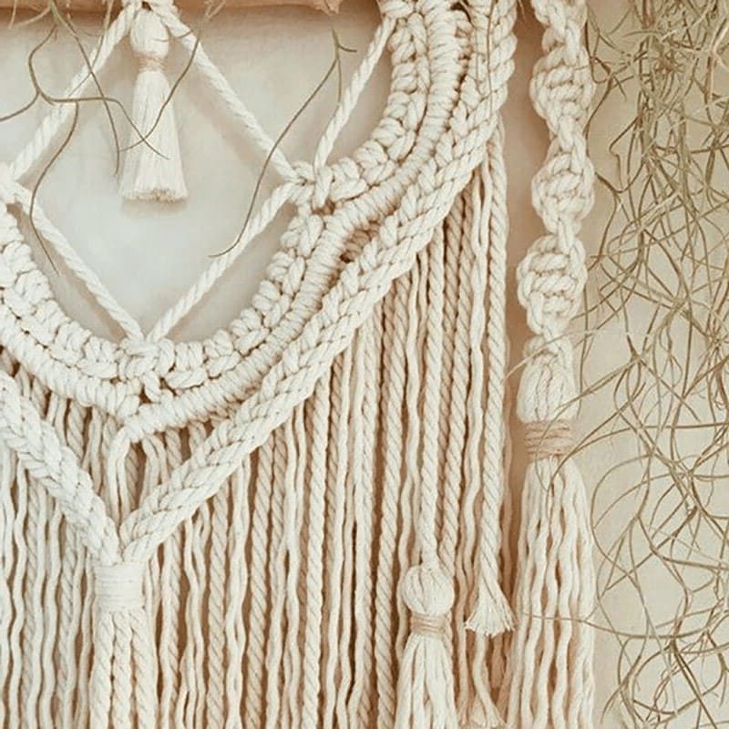 Macramé Mural Macramé Bohème : L'Ornement Mural Tendance