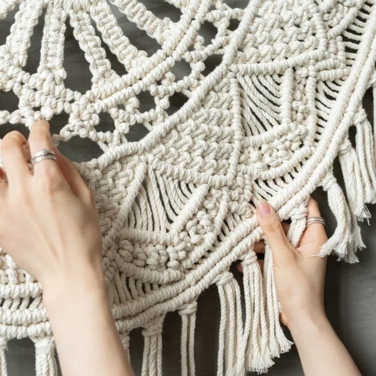 Macramé Mural Macramé Chic : Déco Murale Élégante