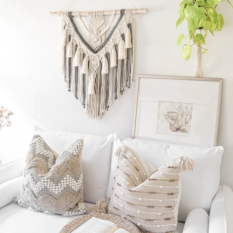 Macramé Mural Macramé Mural Bicolore Élite