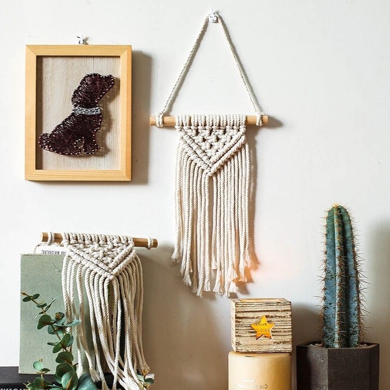 Macramé Mural Macramé Mural Éclatant