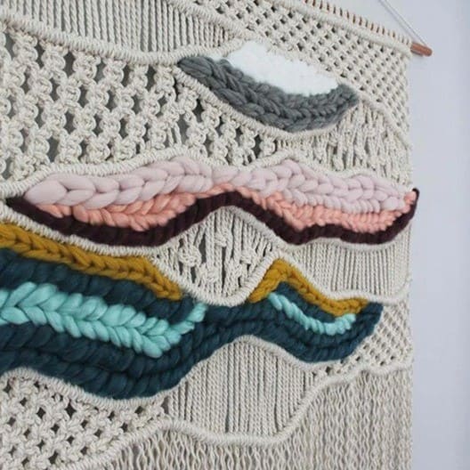 Macramé Mural Macramé mural éclatant