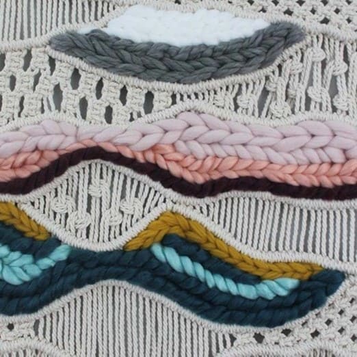 Macramé Mural Macramé mural éclatant
