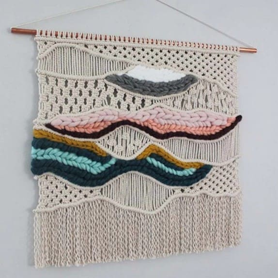 Macramé Mural Macramé mural éclatant